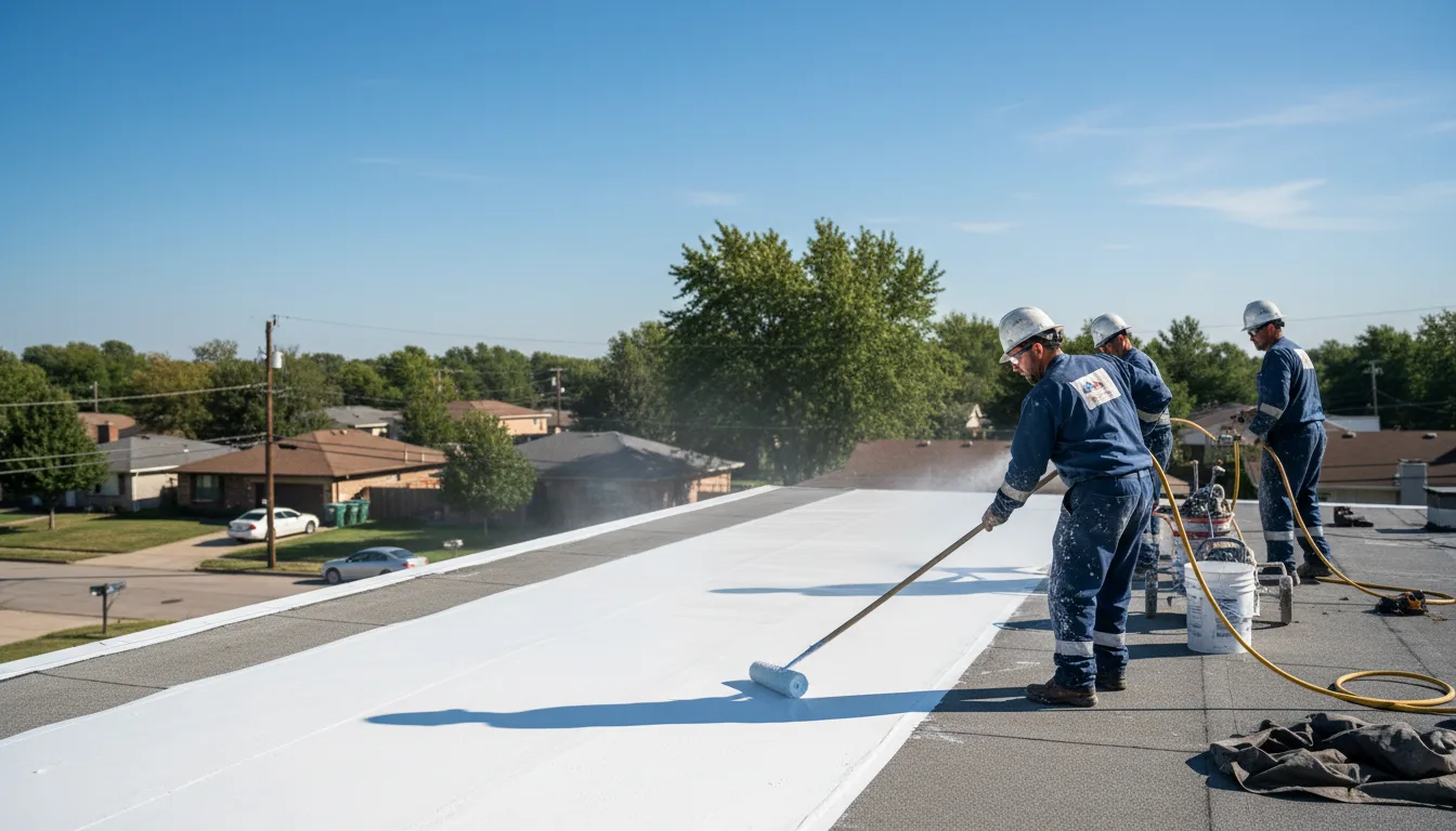 Commercial roof coating in Willshire, OH near me